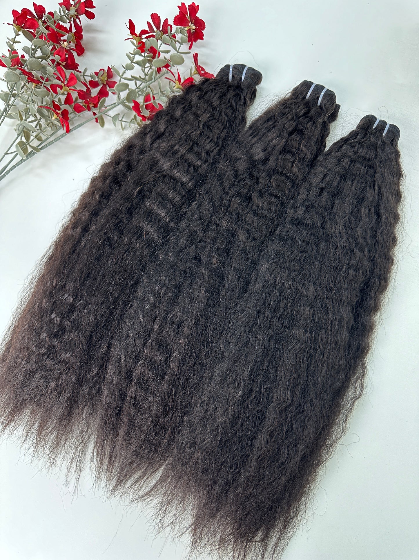 Kinky Straight Human hair bundle 10"-32" Inch