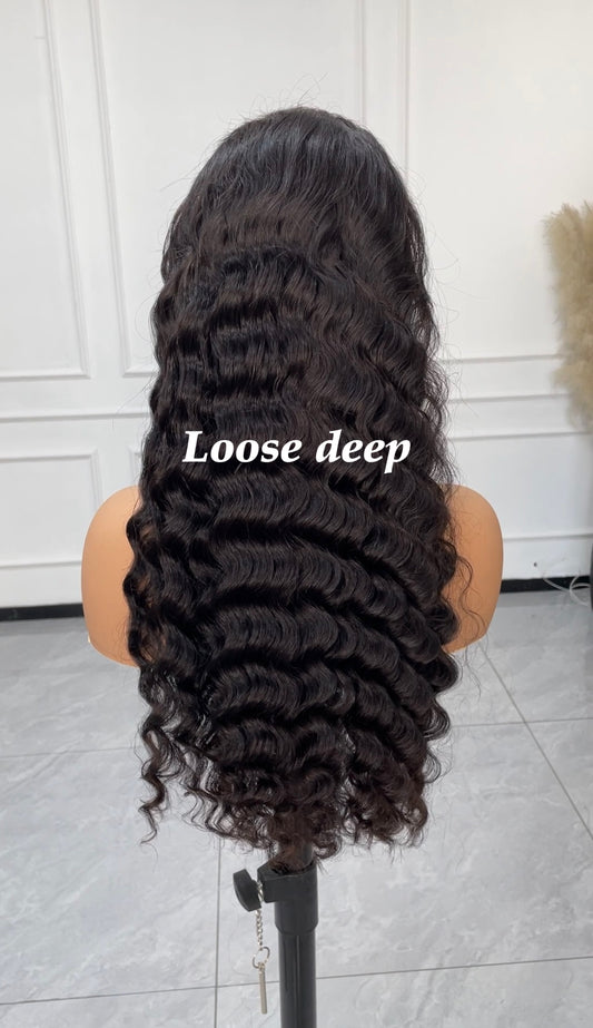 Loose deep wave wig